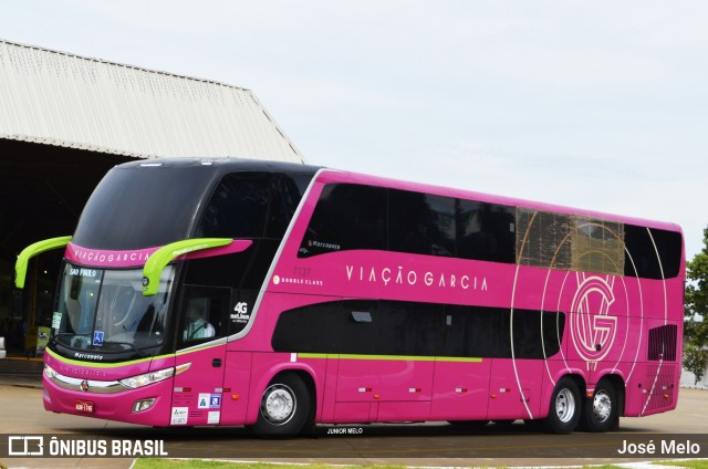 Viação Garcia 7137 na cidade de Maringá, Paraná, Brasil, por José Melo. ID da foto: 6399962.