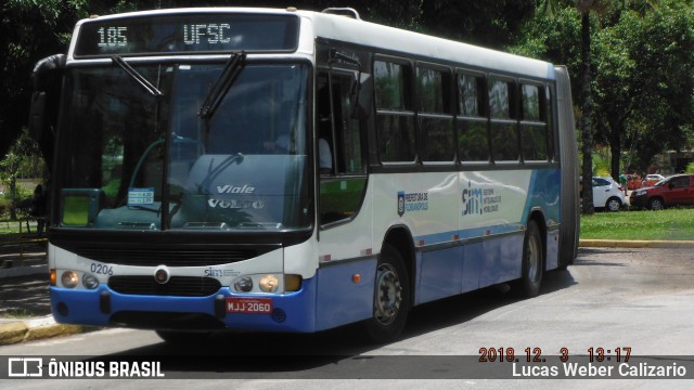 Transol Transportes Coletivos 0206 na cidade de Florianópolis, Santa Catarina, Brasil, por Lucas Weber Calizario. ID da foto: 6428862.