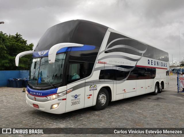 Reunidas Transportes Coletivos 38800 na cidade de Florianópolis, Santa Catarina, Brasil, por Carlos Vinicius Estevão Menezes. ID da foto: 6428980.