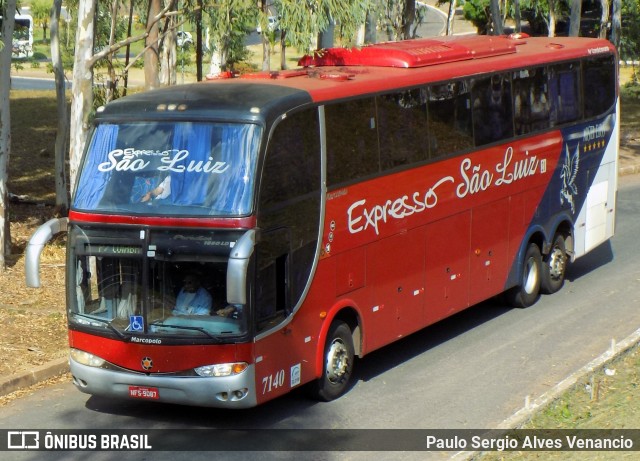 Expresso São Luiz 7140 na cidade de Cuiabá, Mato Grosso, Brasil, por Paulo Sergio Alves Venancio. Número da foto: #6428714.