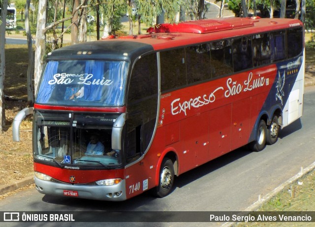 Expresso São Luiz 7140 na cidade de Cuiabá, Mato Grosso, Brasil, por Paulo Sergio Alves Venancio. ID da foto: 6428714.