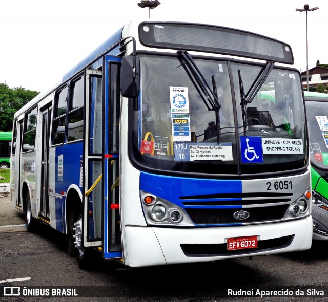 Transcooper > Norte Buss 2 6051 na cidade de São Paulo, São Paulo, Brasil, por Rudnei Aparecido da Silva. ID da foto: 6426970.