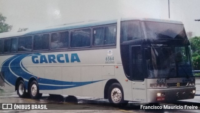 Viação Garcia 6564 na cidade de São Paulo, São Paulo, Brasil, por Francisco Mauricio Freire. Número da foto: #6428625.