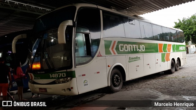 Empresa Gontijo de Transportes 14870 na cidade de Teófilo Otoni, Minas Gerais, Brasil, por Marcelo Henrique. Número da foto: #6429597.