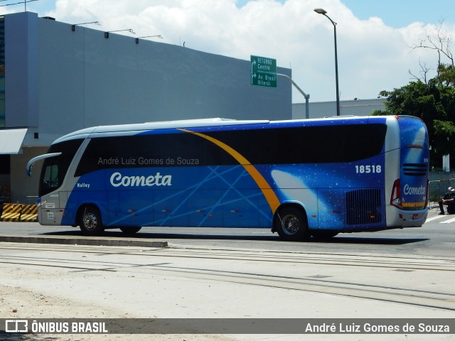 Viação Cometa 18518 na cidade de Rio de Janeiro, Rio de Janeiro, Brasil, por André Luiz Gomes de Souza. ID da foto: 6431075.