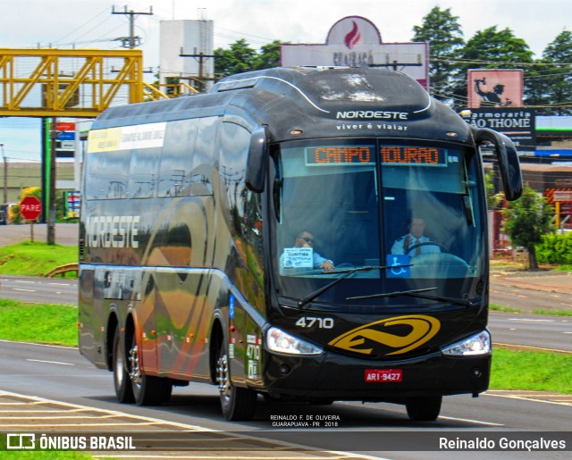 Expresso Nordeste 4710 na cidade de Guarapuava, Paraná, Brasil, por Reinaldo Gonçalves. ID da foto: 6429391.