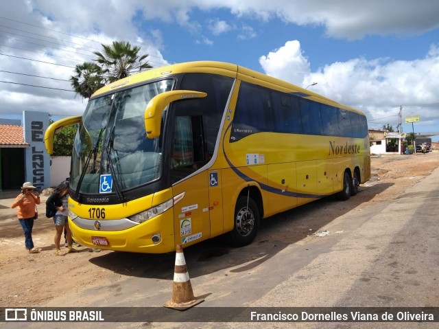 Viação Nordeste 1706 na cidade de Assu, Rio Grande do Norte, Brasil, por Francisco Dornelles Viana de Oliveira. Número da foto: #6430184.