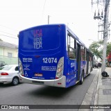 Auto Viação Bragança Metropolitana > Viação Raposo Tavares 12.074 na cidade de São Paulo, São Paulo, Brasil, por Michel Nowacki. Número da foto: #:id.