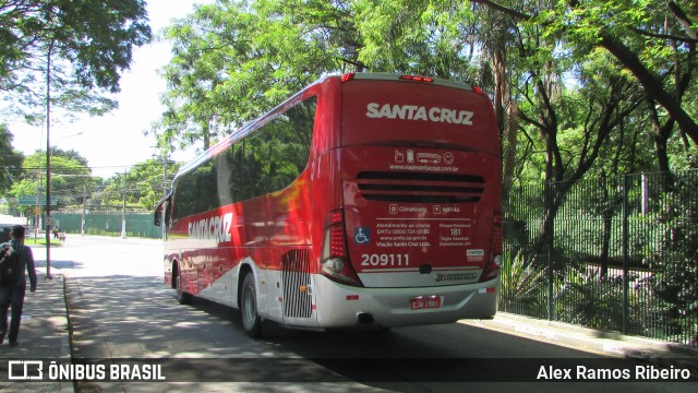 Viação Santa Cruz 209111 na cidade de São Paulo, São Paulo, Brasil, por Alex Ramos Ribeiro. ID da foto: 6432905.