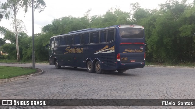 Empresas de Transportes Santana e São Paulo 2000 na cidade de Cruz das Almas, Bahia, Brasil, por Flávio  Santos. ID da foto: 6433145.