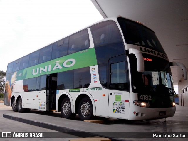 Empresa União de Transportes 4182 na cidade de Araquari, Santa Catarina, Brasil, por Paulinho Sartor. Número da foto: #6433008.