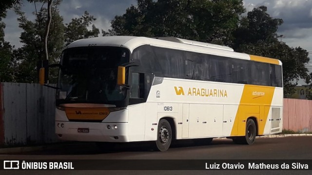 Viação Araguarina 10613 na cidade de Brasília, Distrito Federal, Brasil, por Luiz Otavio Matheus da Silva. ID da foto: 6432217.