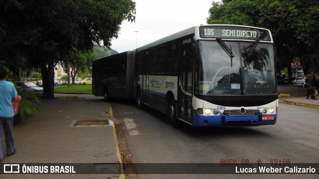 Transol Transportes Coletivos 0202 na cidade de Florianópolis, Santa Catarina, Brasil, por Lucas Weber Calizario. ID da foto: 6432140.