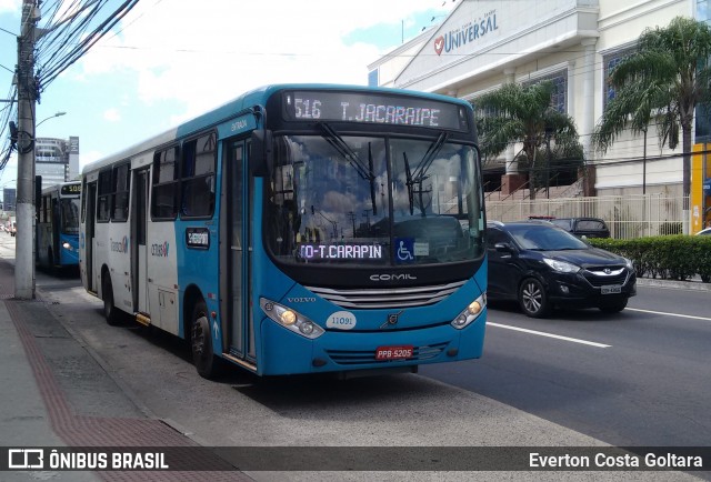 Metropolitana Transportes e Serviços 11091 na cidade de Vitória, Espírito Santo, Brasil, por Everton Costa Goltara. Número da foto: #6433193.