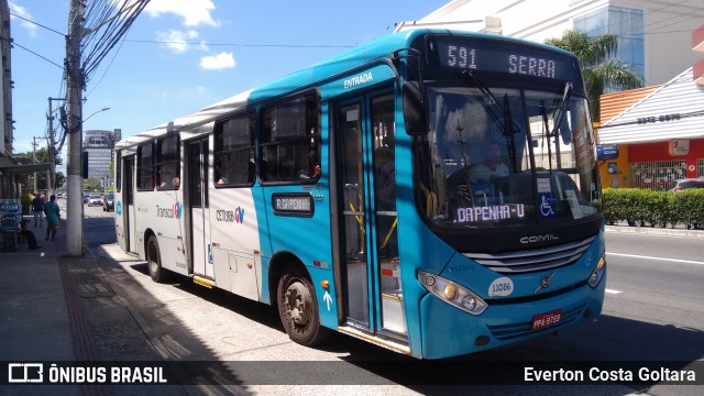 Metropolitana Transportes e Serviços 11086 na cidade de Vitória, Espírito Santo, Brasil, por Everton Costa Goltara. Número da foto: #6433191.