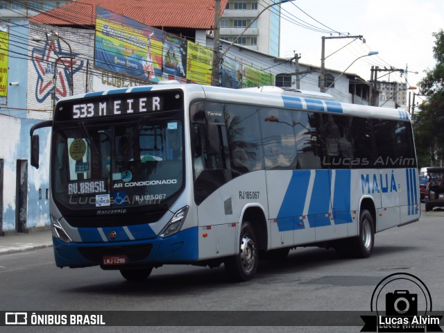 Viação Mauá RJ 185.067 na cidade de São Gonçalo, Rio de Janeiro, Brasil, por Lucas Alvim. ID da foto: 6434340.