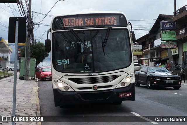 Visate - Viação Santa Tereza 591 na cidade de Caxias do Sul, Rio Grande do Sul, Brasil, por Carlos Gabriel. ID da foto: 6434831.