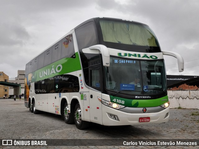 Empresa União de Transportes 4188 na cidade de Florianópolis, Santa Catarina, Brasil, por Carlos Vinicius Estevão Menezes. ID da foto: 6433631.