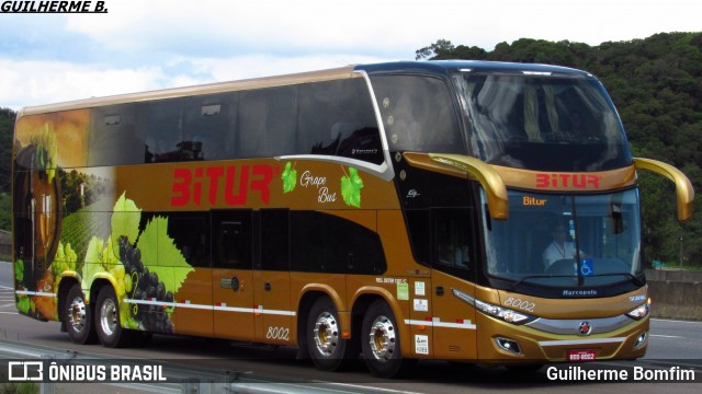 Bitur Transporte Coletivo e Turismo 8002 na cidade de Campina Grande do Sul, Paraná, Brasil, por Guilherme Bomfim. Número da foto: #6434936.