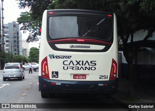 Visate - Viação Santa Tereza 251 na cidade de Caxias do Sul, Rio Grande do Sul, Brasil, por Carlos Gabriel. Número da foto: #6434871.