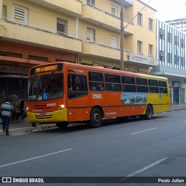 Viação Santa Edwiges 69091 na cidade de Belo Horizonte, Minas Gerais, Brasil, por Paulo Julian. Número da foto: #6435898.