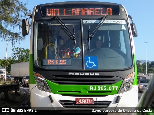 Viação Vera Cruz RJ 205.077 na cidade de Brasil, por David Barbosa de Oliveira da Costa. ID da foto: 6435224.