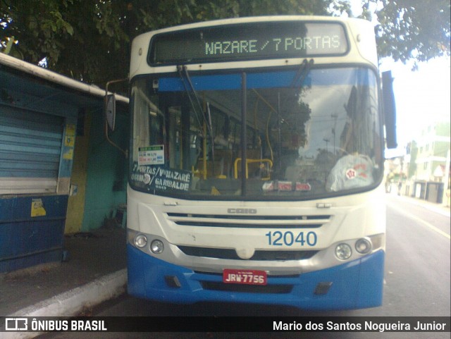 Concessionária Salvador Norte - CSN Transportes 12040 na cidade de Salvador, Bahia, Brasil, por Mario dos Santos Nogueira Junior. ID da foto: 6437869.