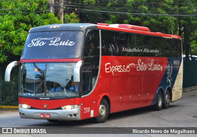 Expresso São Luiz 7310 na cidade de São Paulo, São Paulo, Brasil, por Ricardo Novo de Magalhaes. ID da foto: 6437182.