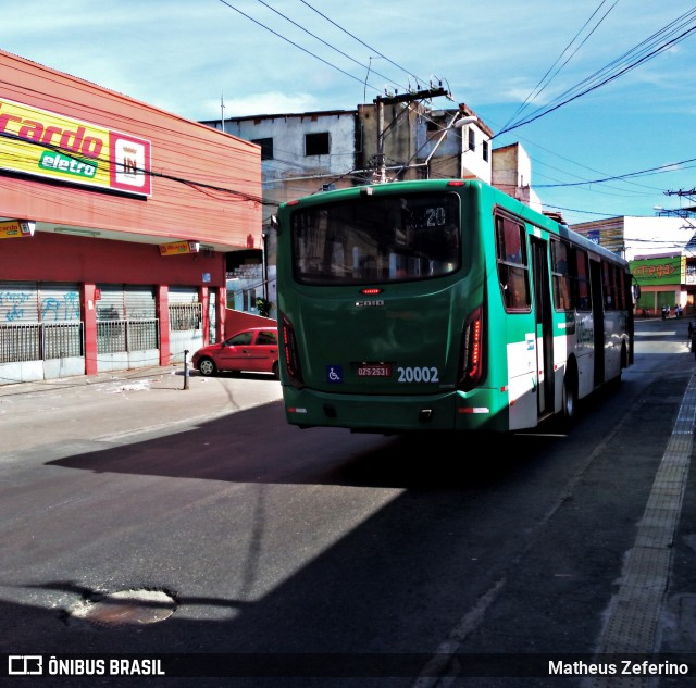 OT Trans - Ótima Salvador Transportes 20002 na cidade de Salvador, Bahia, Brasil, por Matheus Zeferino. ID da foto: 6436631.