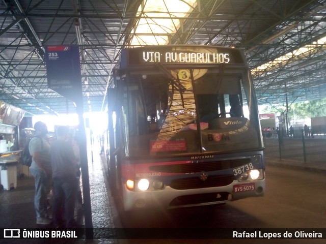 Viação Atual 38.738 na cidade de São Paulo, São Paulo, Brasil, por Rafael Lopes de Oliveira. Número da foto: #6435673.