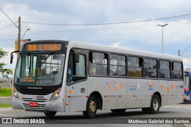 Viação Lira 14008 na cidade de Hortolândia, São Paulo, Brasil, por Matheus Gabriel dos Santos. Número da foto: #6437251.