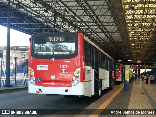 Express Transportes Urbanos Ltda 4 8794 na cidade de São Paulo, São Paulo, Brasil, por Andre Santos de Moraes. Número da foto: #6438268.