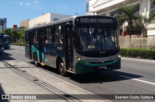Viação Grande Vitória 7180 na cidade de Vitória, Espírito Santo, Brasil, por Everton Costa Goltara. Número da foto: #6440340.
