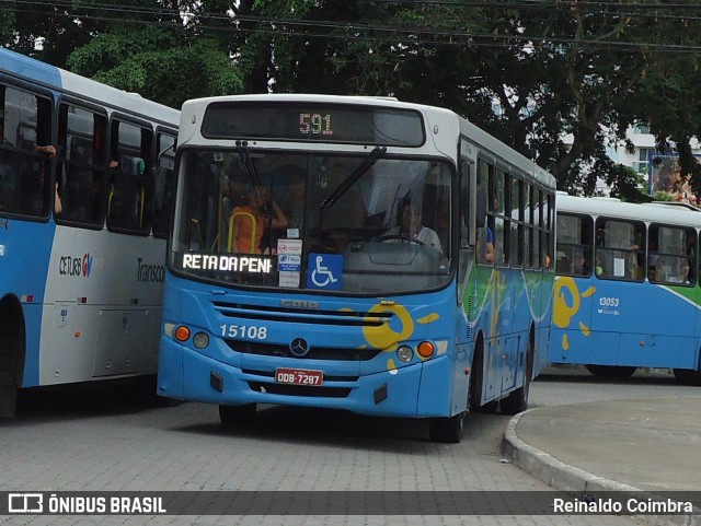 Viação Serrana 15108 na cidade de Vitória, Espírito Santo, Brasil, por Reinaldo Coimbra. ID da foto: 6442247.