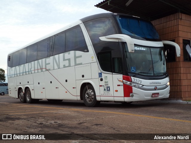 Auto Viação Catarinense 3379 na cidade de Cascavel, Paraná, Brasil, por Alexandre Rodrigo. ID da foto: 6441350.