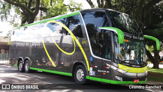 Expresso Princesa dos Campos 6897 na cidade de Curitiba, Paraná, Brasil, por Leandro Sanchez. Número da foto: #6441185.