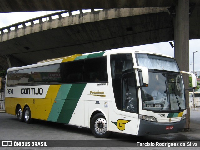 Empresa Gontijo de Transportes 11610 na cidade de Belo Horizonte, Minas Gerais, Brasil, por Tarcisio Rodrigues da Silva. ID da foto: 6442345.