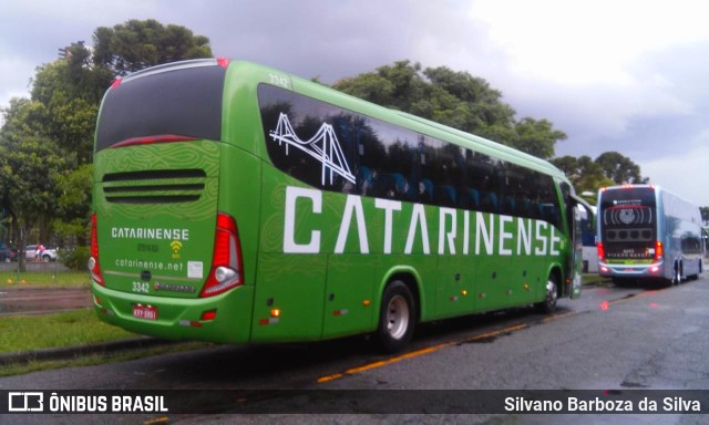 Auto Viação Catarinense 3342 na cidade de Curitiba, Paraná, Brasil, por Silvano Barboza da Silva. ID da foto: 6440840.