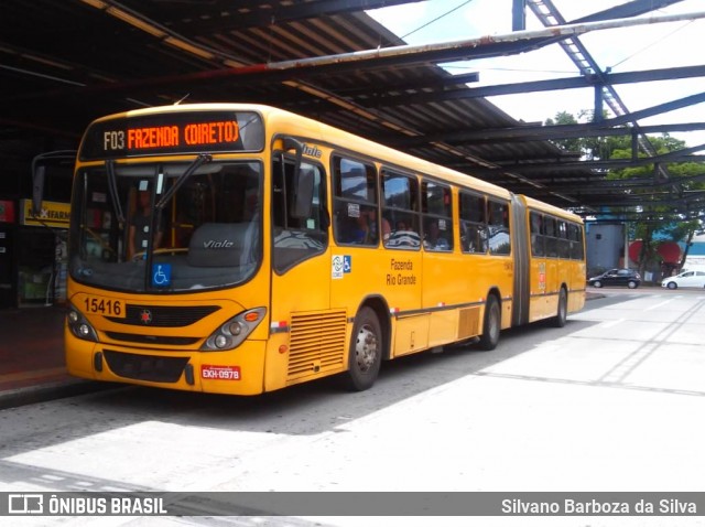 Leblon Transporte de Passageiros 15416 na cidade de Curitiba, Paraná, Brasil, por Silvano Barboza da Silva. Número da foto: #6440861.