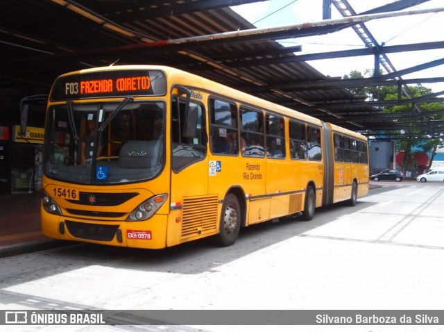 Leblon Transporte de Passageiros 15416 na cidade de Curitiba, Paraná, Brasil, por Silvano Barboza da Silva. ID da foto: 6440861.