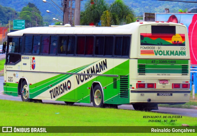 Empresa de Transportes Coletivos Volkmann 220 na cidade de Indaial, Santa Catarina, Brasil, por Reinaldo Gonçalves. ID da foto: 6442740.