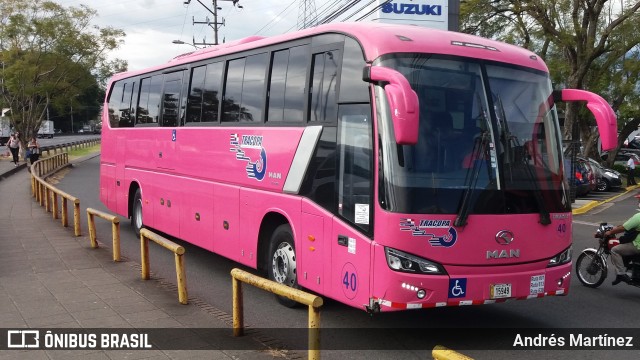 TRACOPA - Transportes Costarricenses Panameños 40 na cidade de Costa Rica, Mato Grosso do Sul, Brasil, por Andrés Martínez Rodríguez. ID da foto: 6444923.