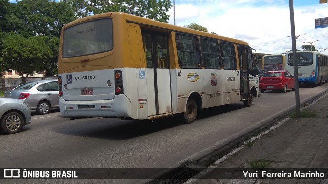 Transuni Transportes CC-89103 na cidade de Belém, Pará, Brasil, por Yuri Ferreira Marinho. ID da foto: 6444617.