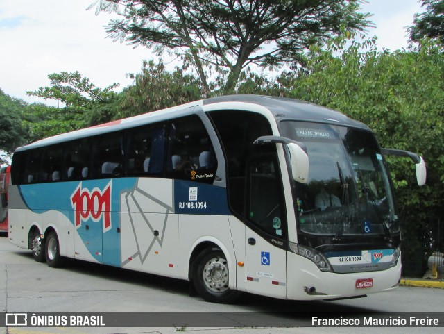 Auto Viação 1001 RJ 108.1094 na cidade de São Paulo, São Paulo, Brasil, por Francisco Mauricio Freire. Número da foto: #6444784.