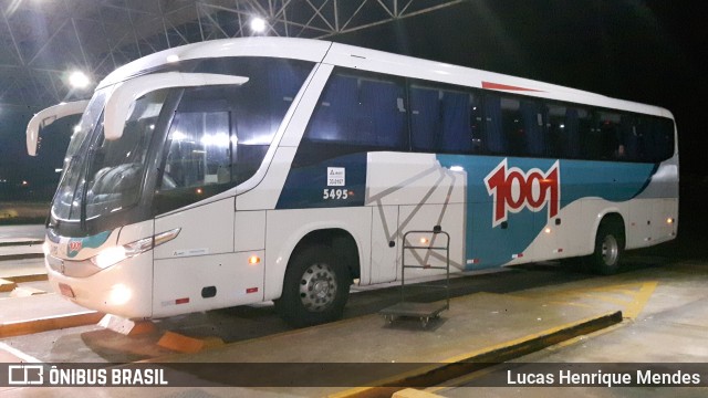 Auto Viação 1001 5495 na cidade de Guarapuava, Paraná, Brasil, por Lucas Henrique Mendes. ID da foto: 6443965.