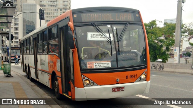 TRANSPPASS - Transporte de Passageiros 8 1841 na cidade de São Paulo, São Paulo, Brasil, por Asprilla Matheus. ID da foto: 6445060.