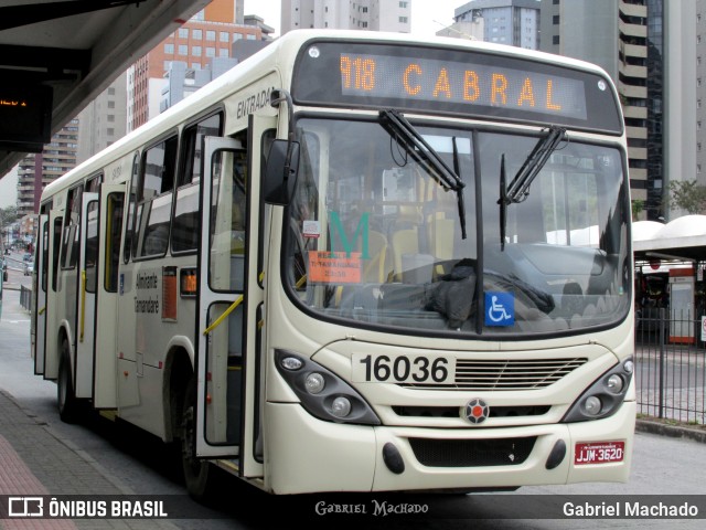 Viação Tamandaré 16036 na cidade de Curitiba, Paraná, Brasil, por Gabriel Machado. Número da foto: #6445351.