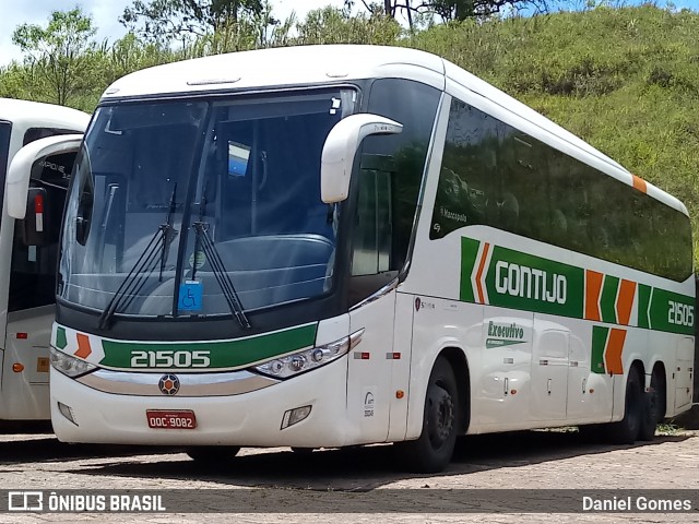 Empresa Gontijo de Transportes 21505 na cidade de Ouro Preto, Minas Gerais, Brasil, por Daniel Gomes. ID da foto: 6444438.