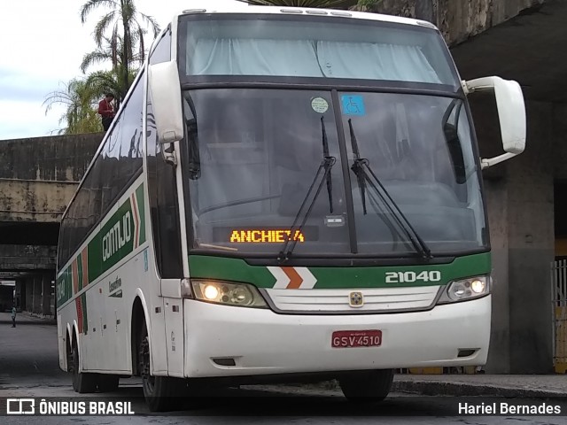 Empresa Gontijo de Transportes 21040 na cidade de Belo Horizonte, Minas Gerais, Brasil, por Hariel Bernades. ID da foto: 6444611.