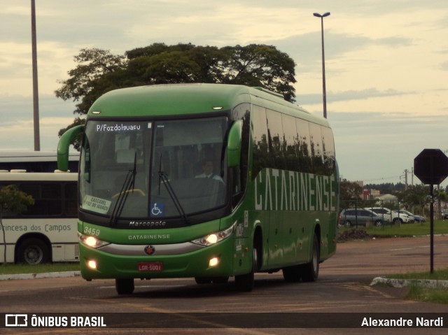 Auto Viação Catarinense 3459 na cidade de Cascavel, Paraná, Brasil, por Alexandre Rodrigo. ID da foto: 6446266.